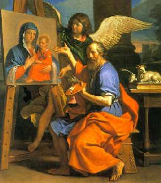Герчино, 'Евангелист Лука изображает Богородицу',
масло, холст, 180,3 х 221 см, 1652 - 1653 гг.