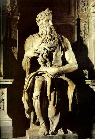 Буонарроти Микеланджело, 'Моисей', мрамор, высота 235 см, 1515 г.