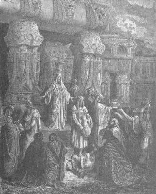 Гюстав Доре.
Кир, возвращающий Иерусалимскому храму священные сосуды